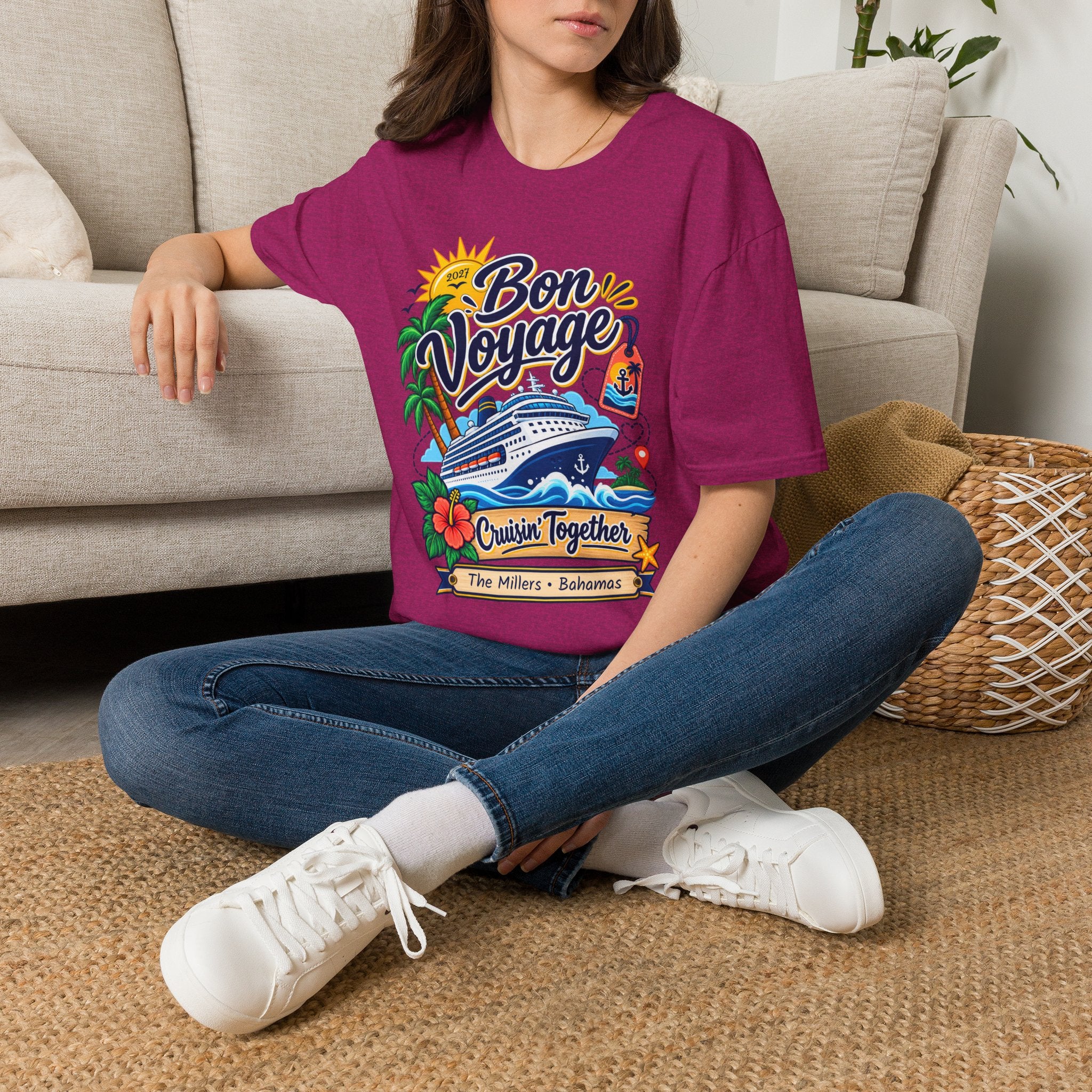 Custom Bon Voyage Cruise Tee