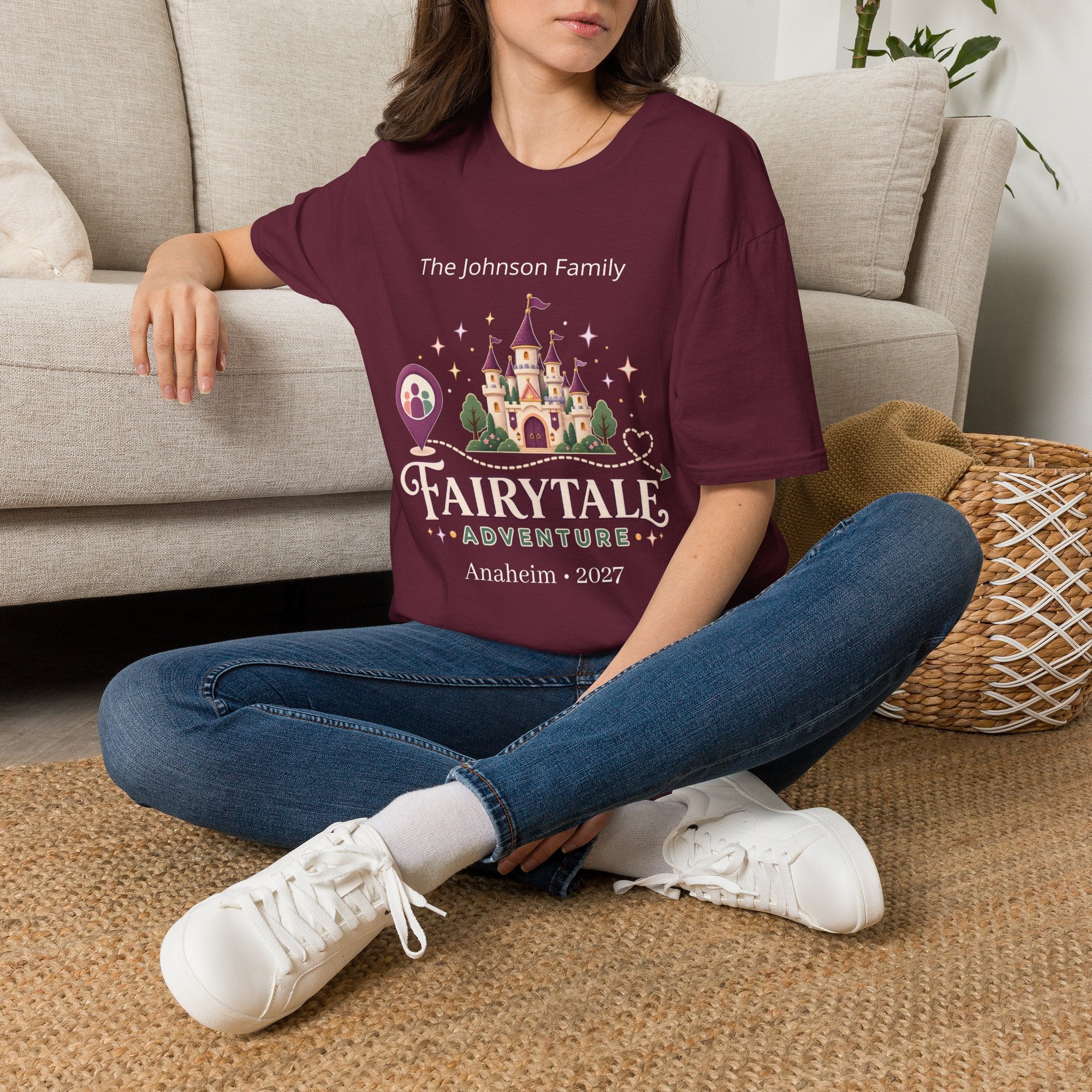 Custom Fairytale Adventure Tee (purple)