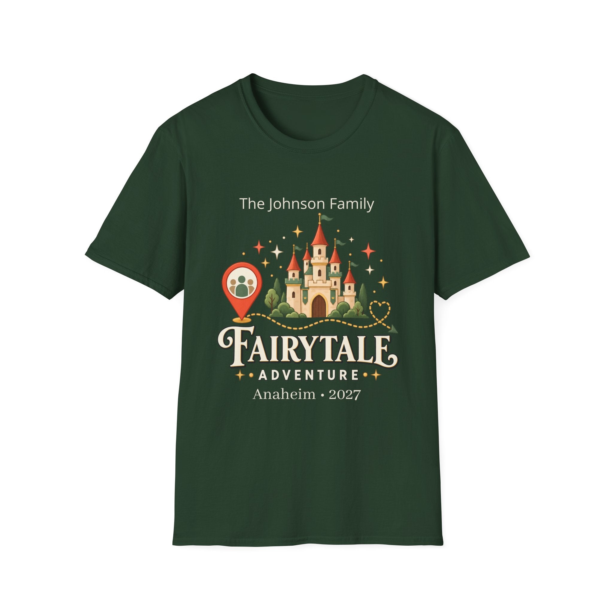 Custom Fairytale Adventure Tee (coral)