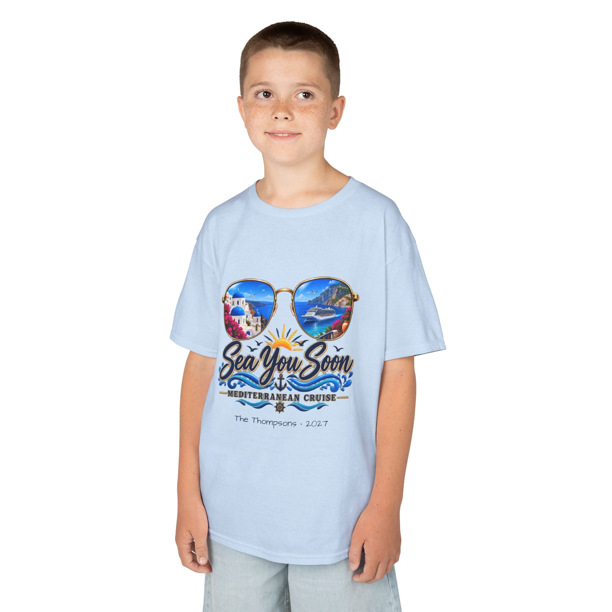 Mediterranean Cruise Sea You Soon Kids Tee