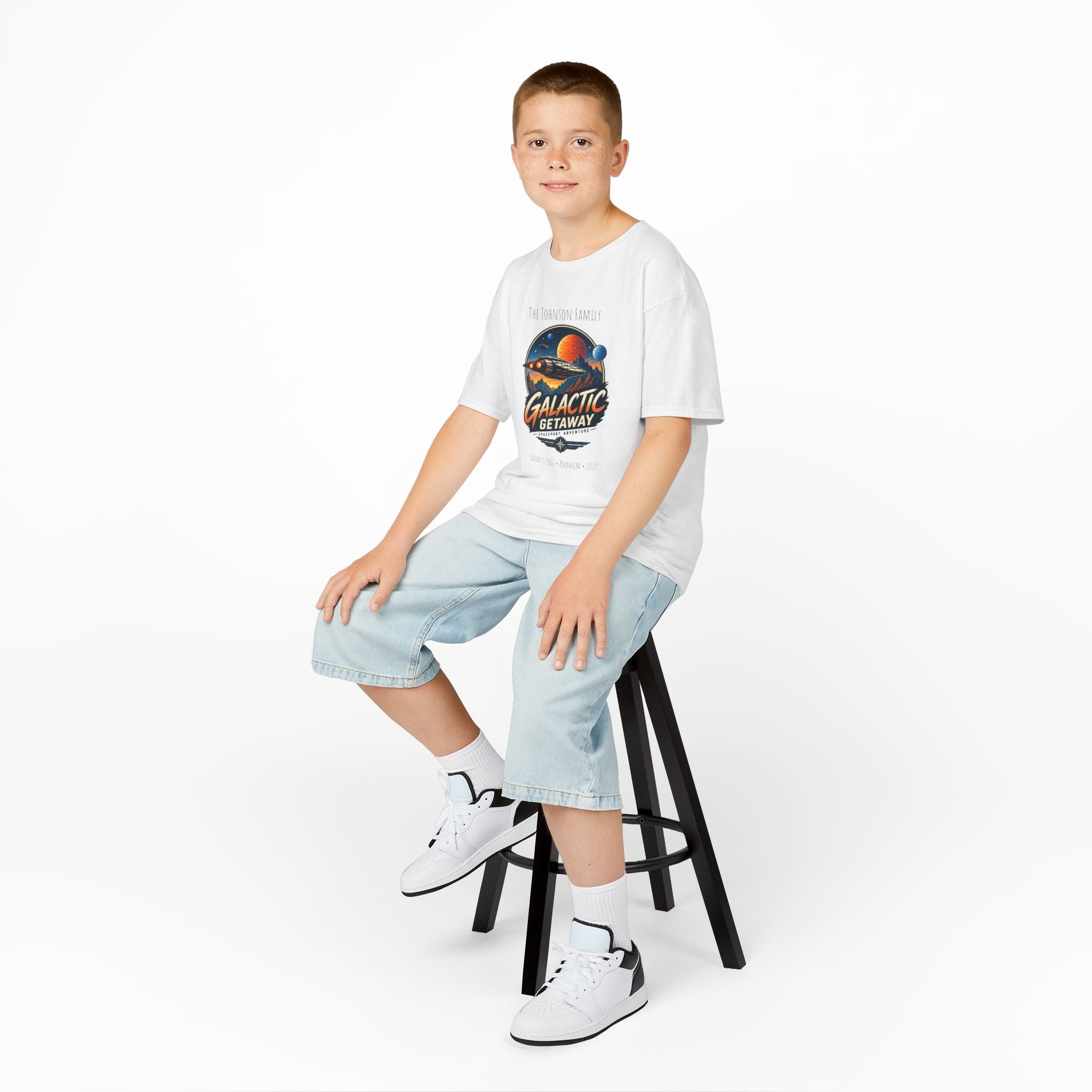 Galactic Getaway Space Adventure Park Kids Tee