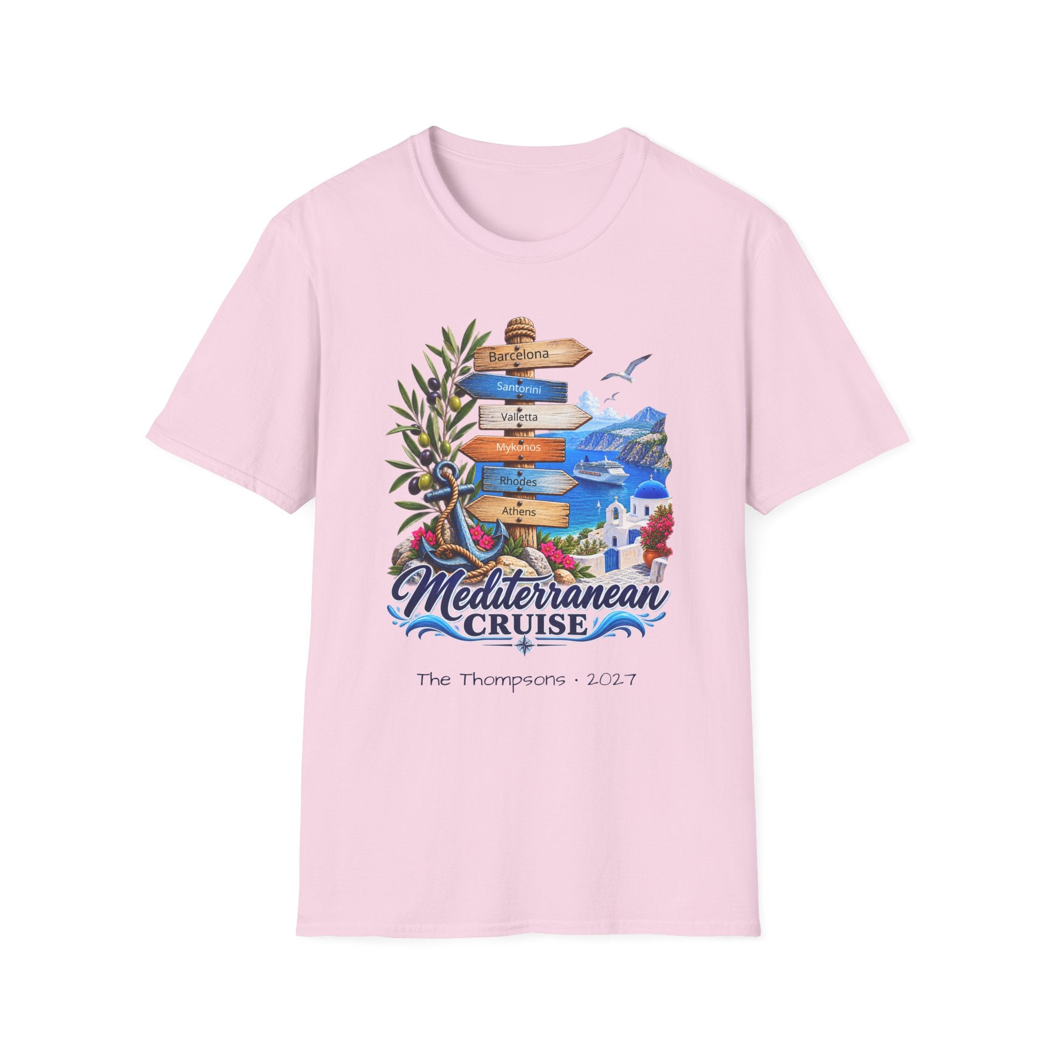 Mediterranean Cruise Ports of Call Tee