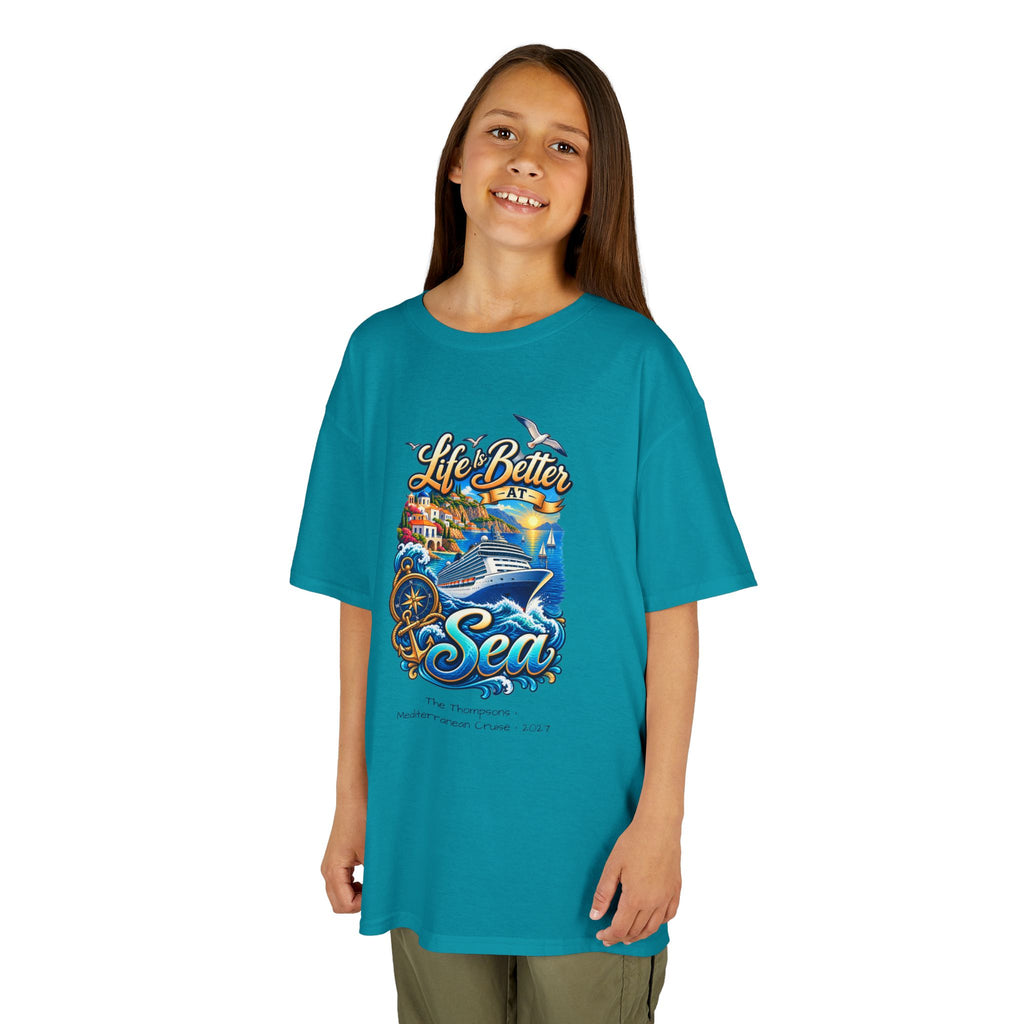 Mediterranean Cruise Life is Better at Sea Kids Tee