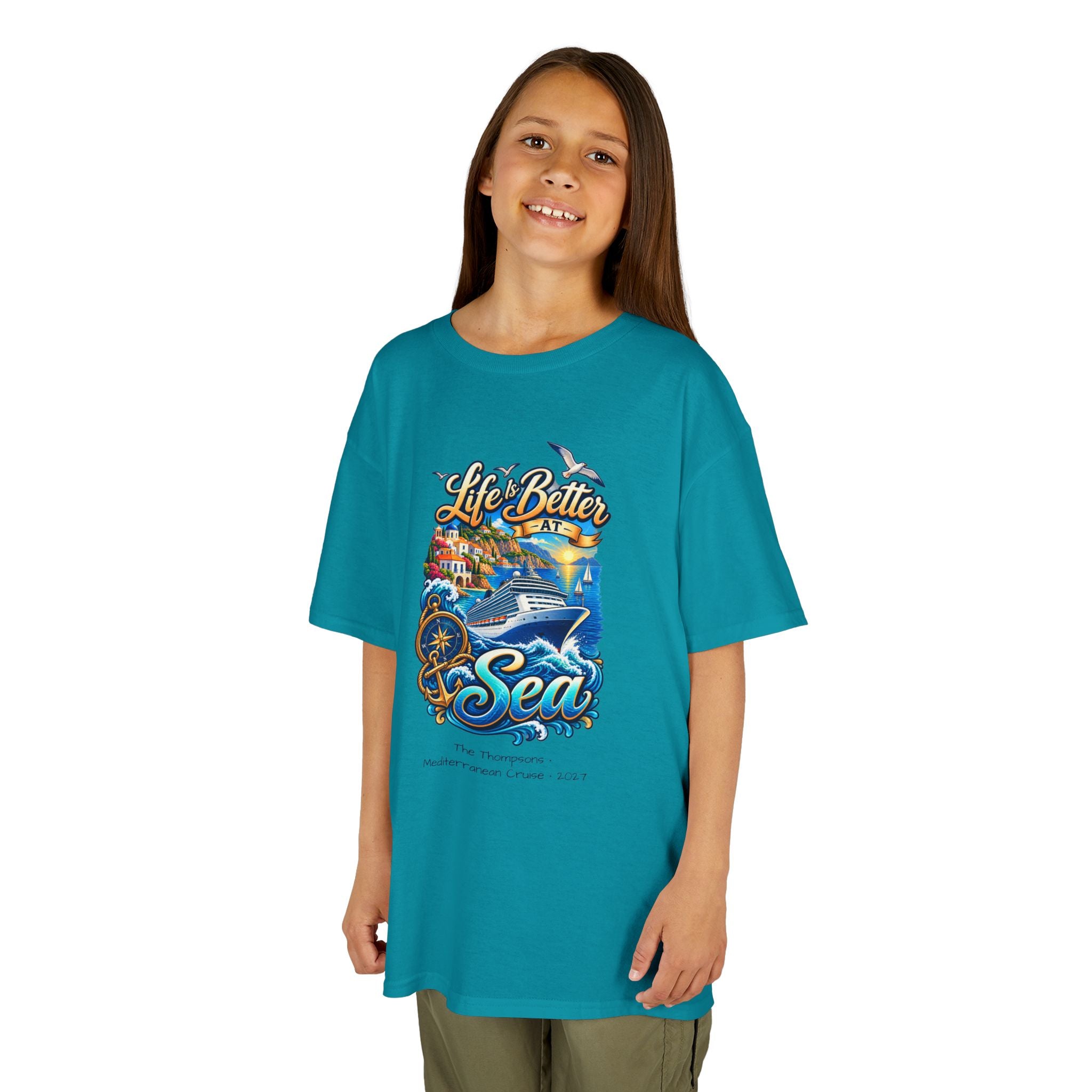 Mediterranean Cruise Life is Better at Sea Kids Tee