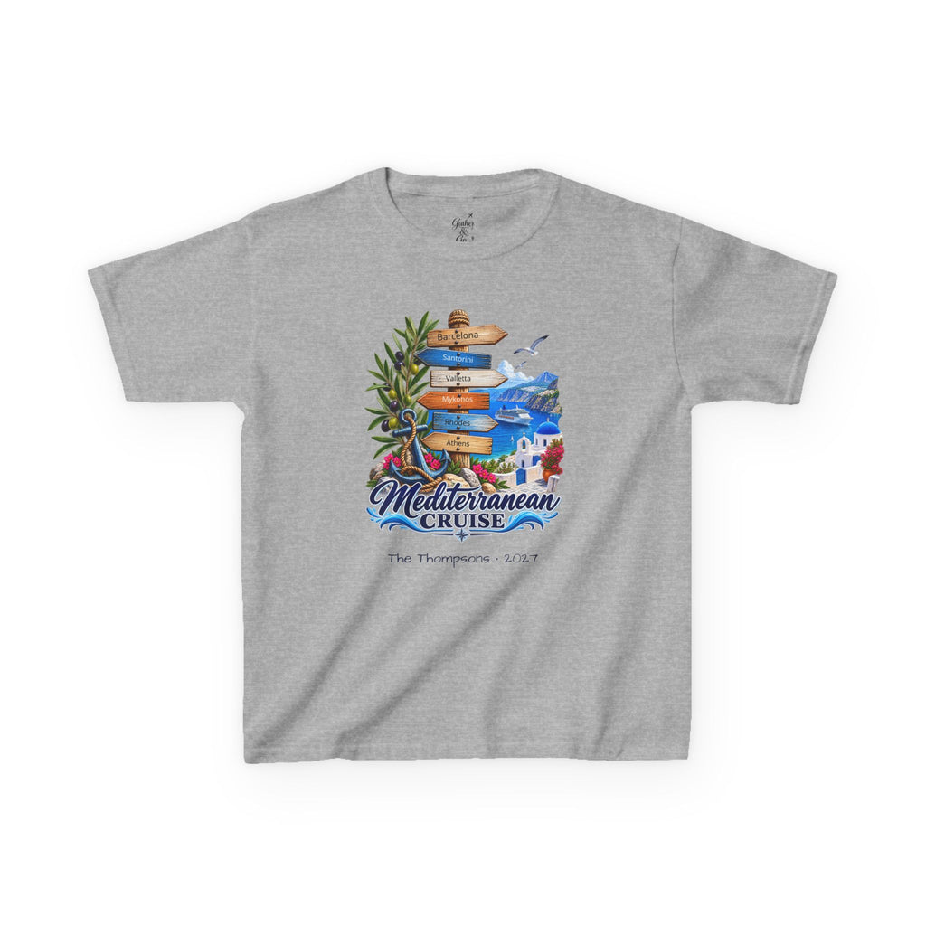Mediterranean Cruise Ports of Call Kids Tee