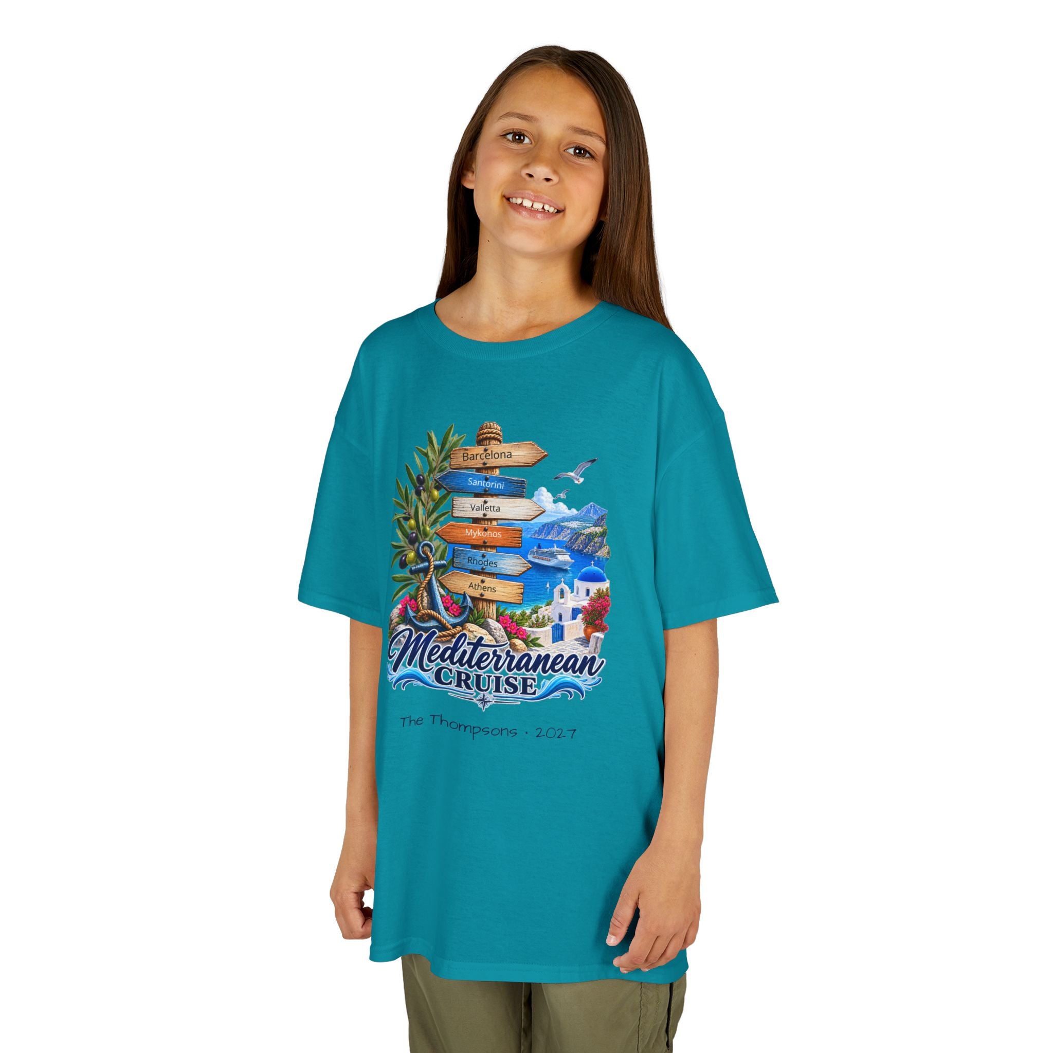 Mediterranean Cruise Ports of Call Kids Tee