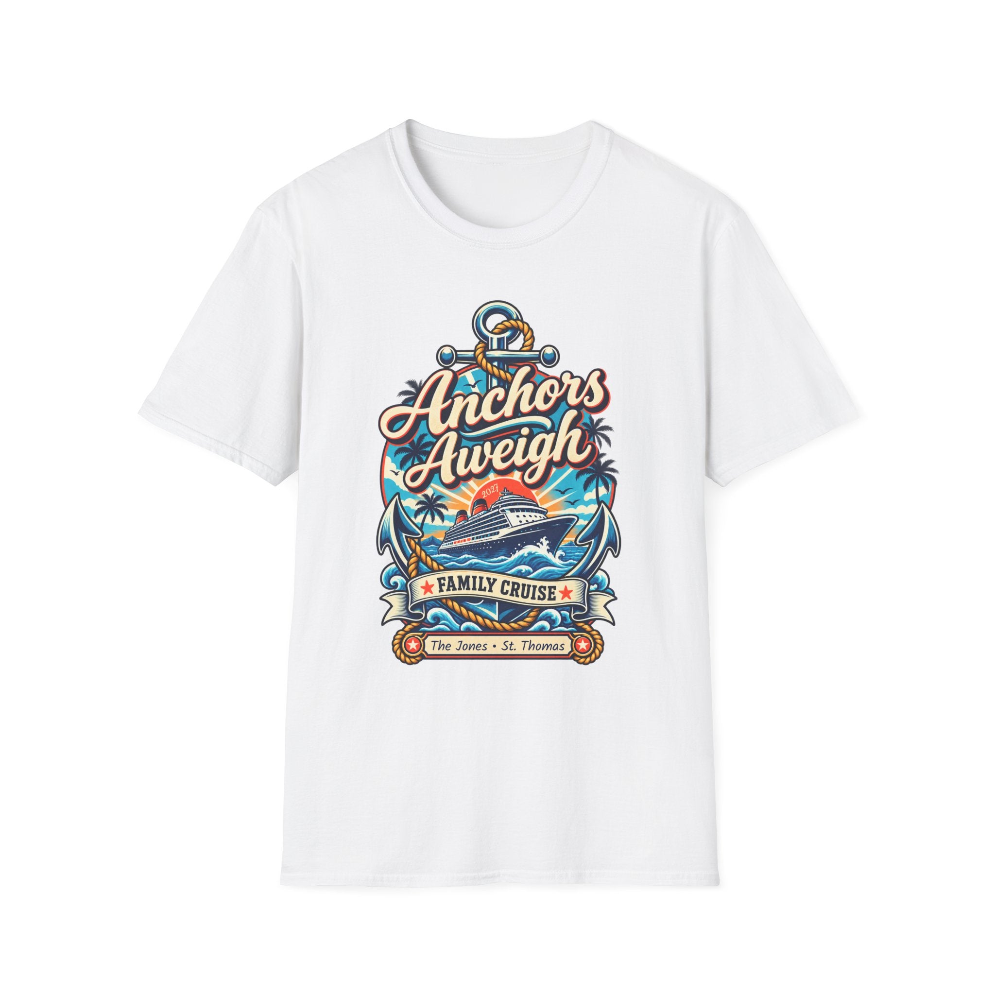 Custom Anchors Aweigh Cruise Tee
