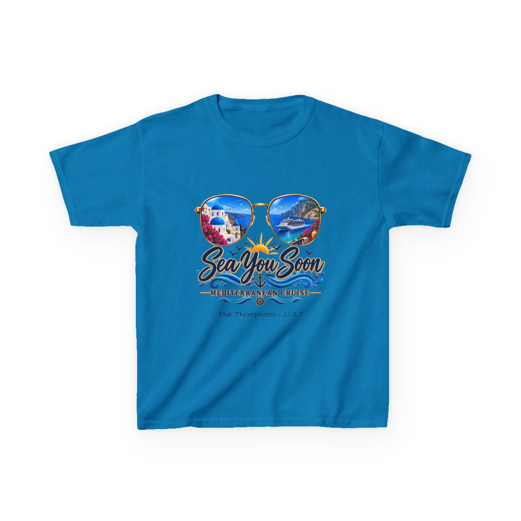 Mediterranean Cruise Sea You Soon Kids Tee