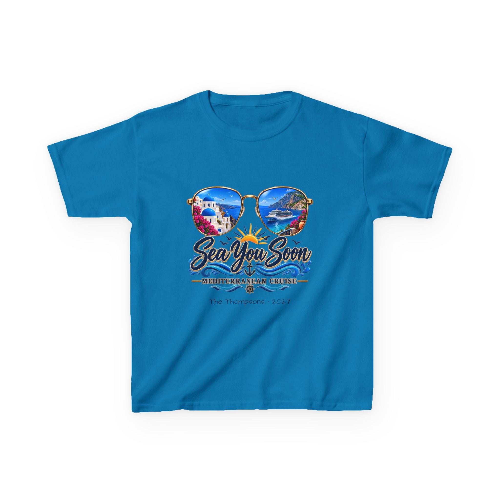 Mediterranean Cruise Sea You Soon Kids Tee