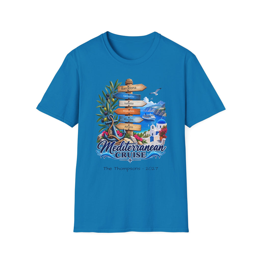 Mediterranean Cruise Ports of Call Tee