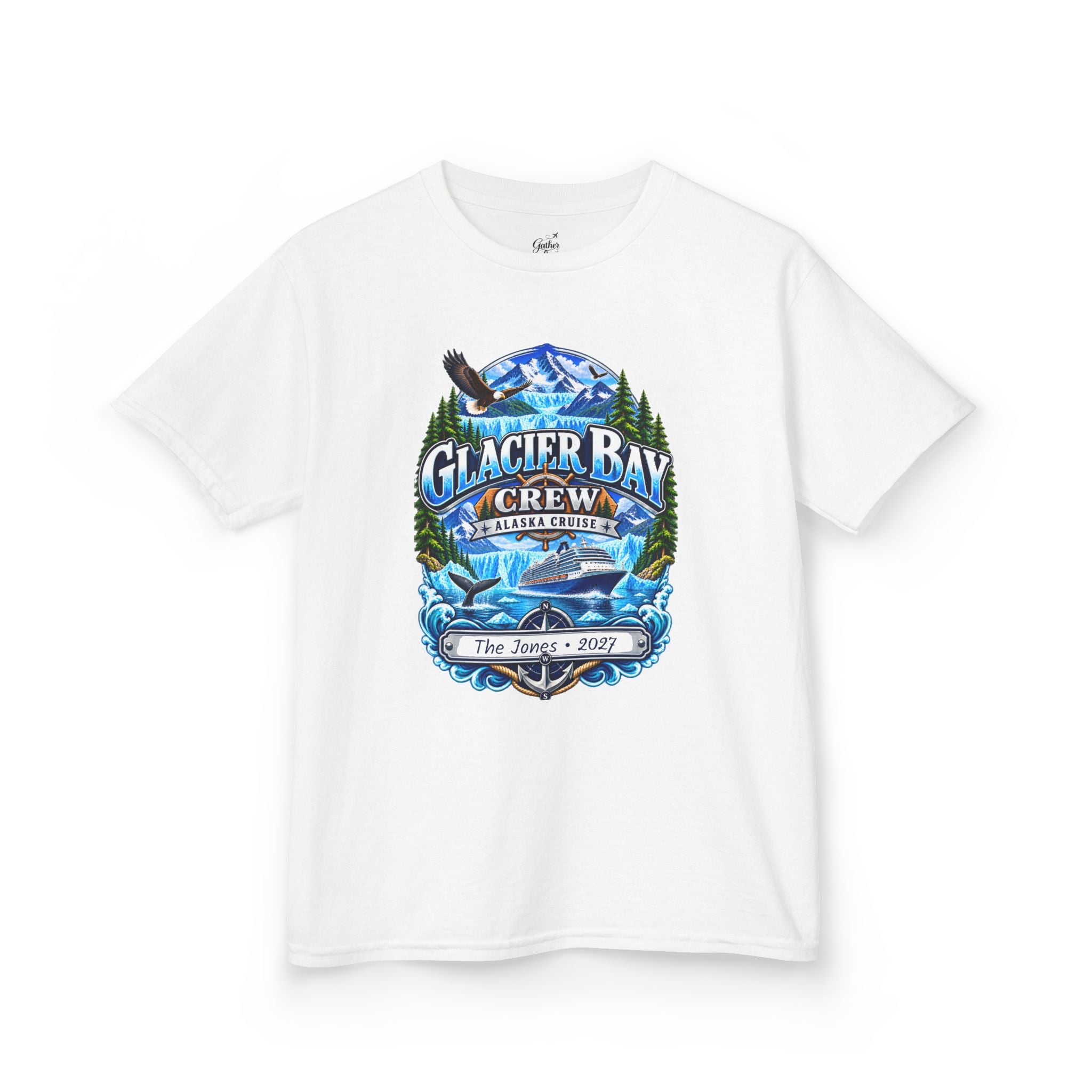 Glacier Bay Alaska Kids Cruise Tee