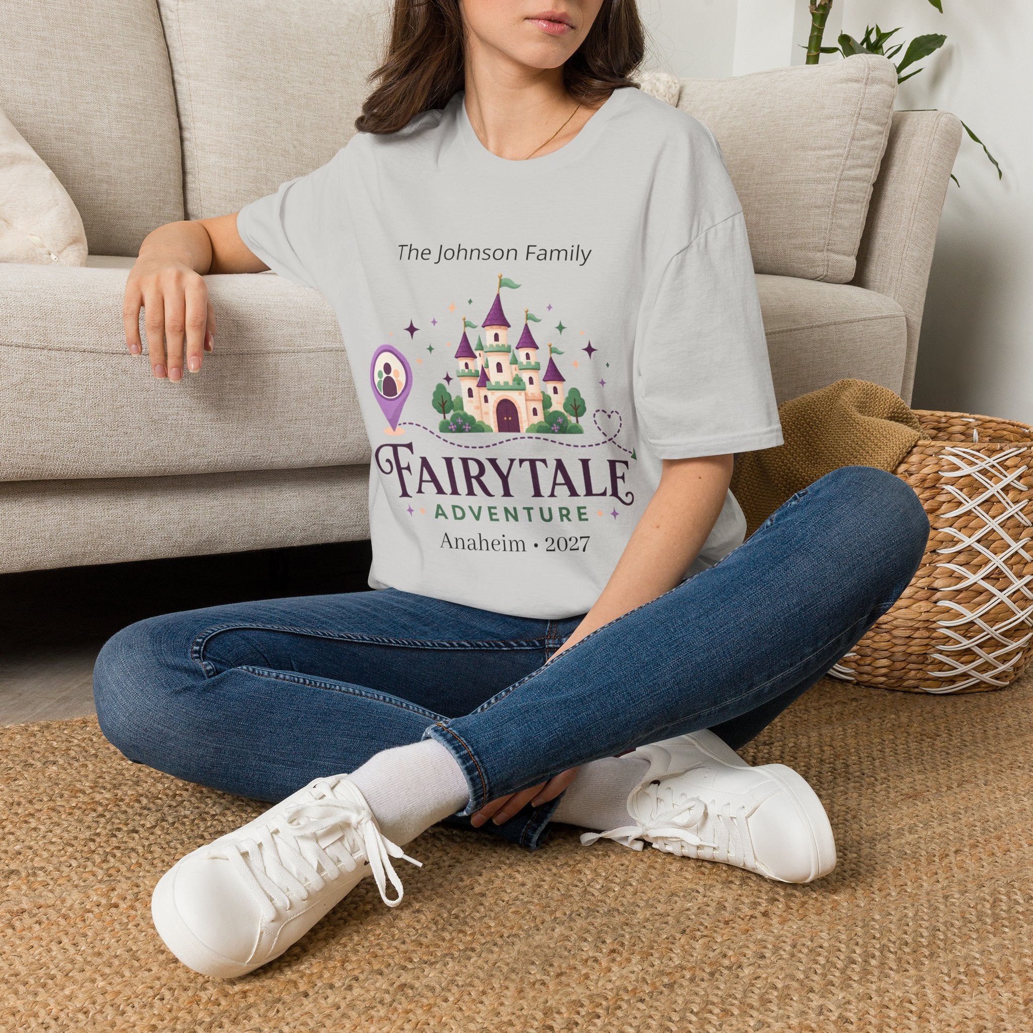 Custom Fairytale Adventure Tee (Purple)
