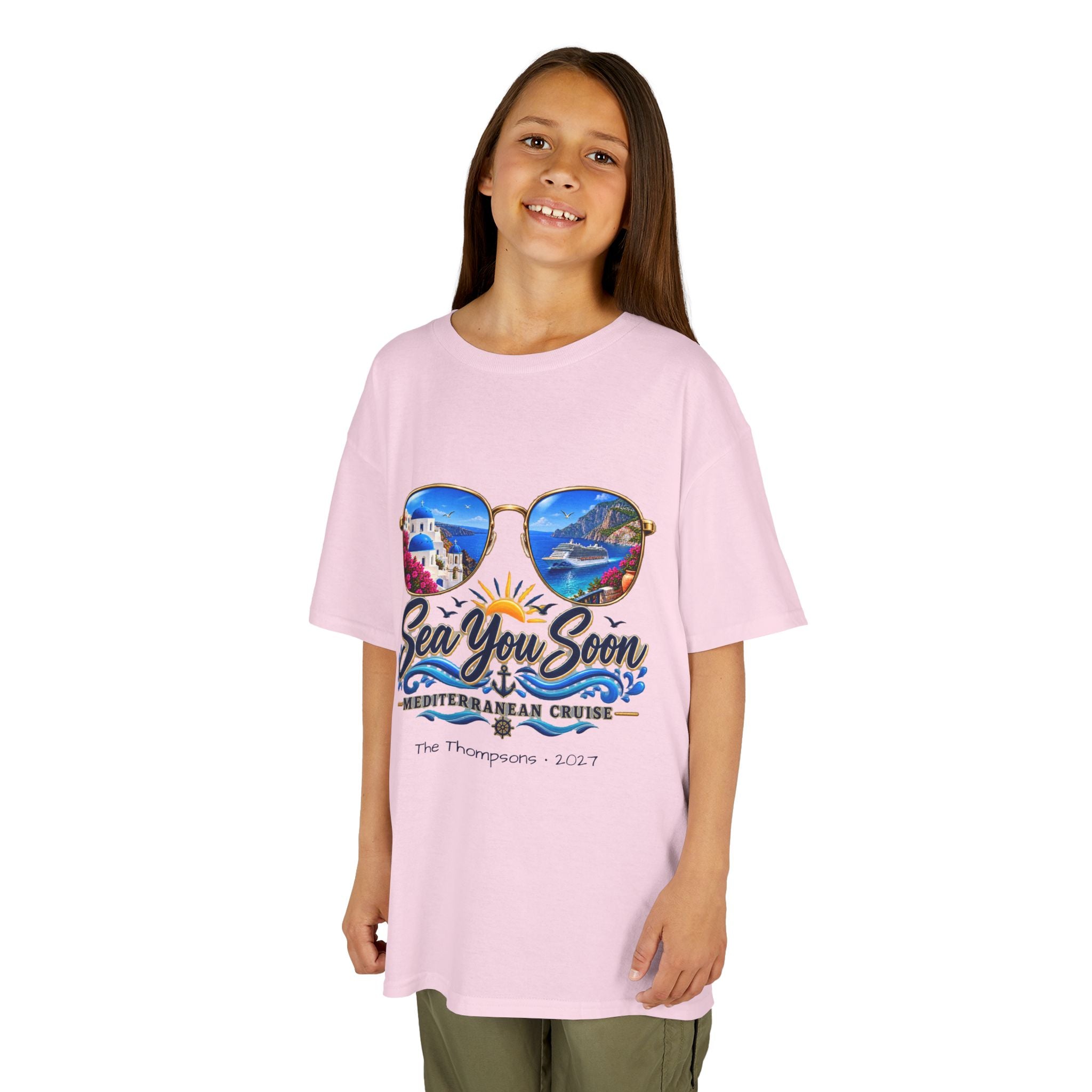 Mediterranean Cruise Sea You Soon Kids Tee