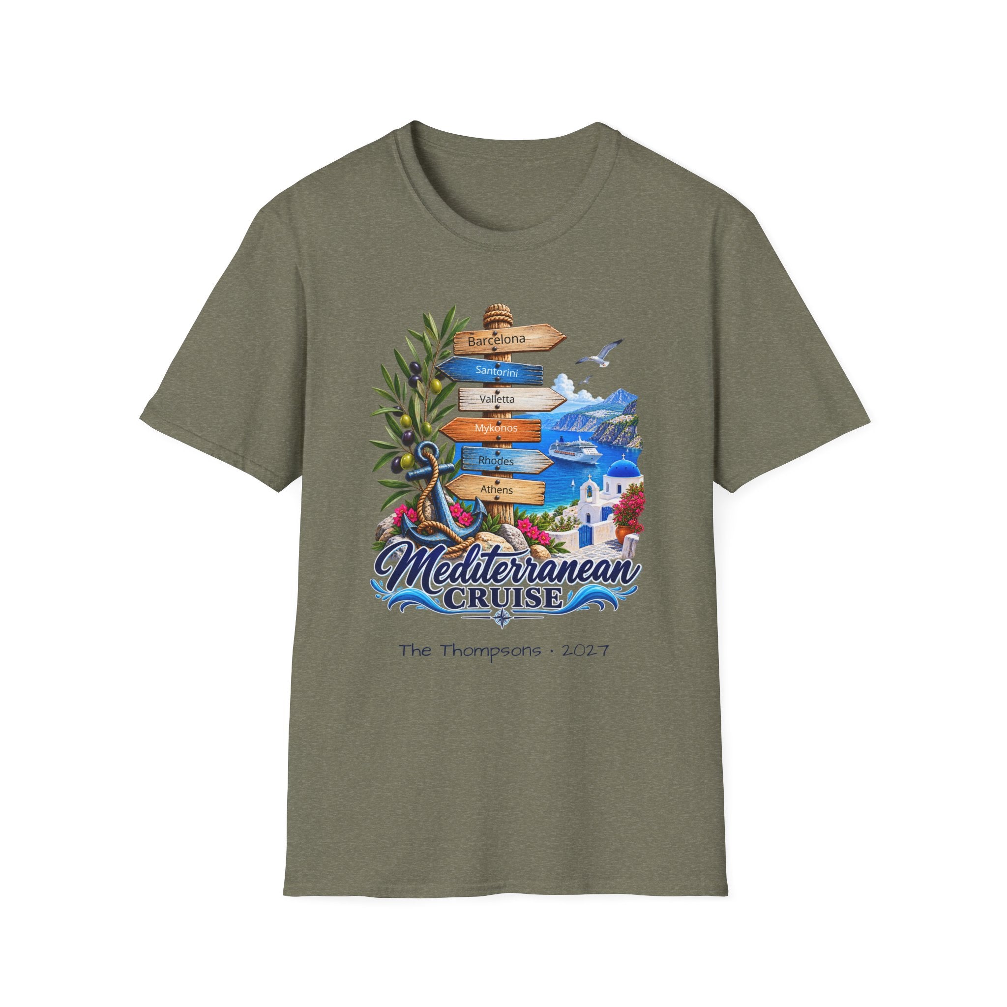 Mediterranean Cruise Ports of Call Tee