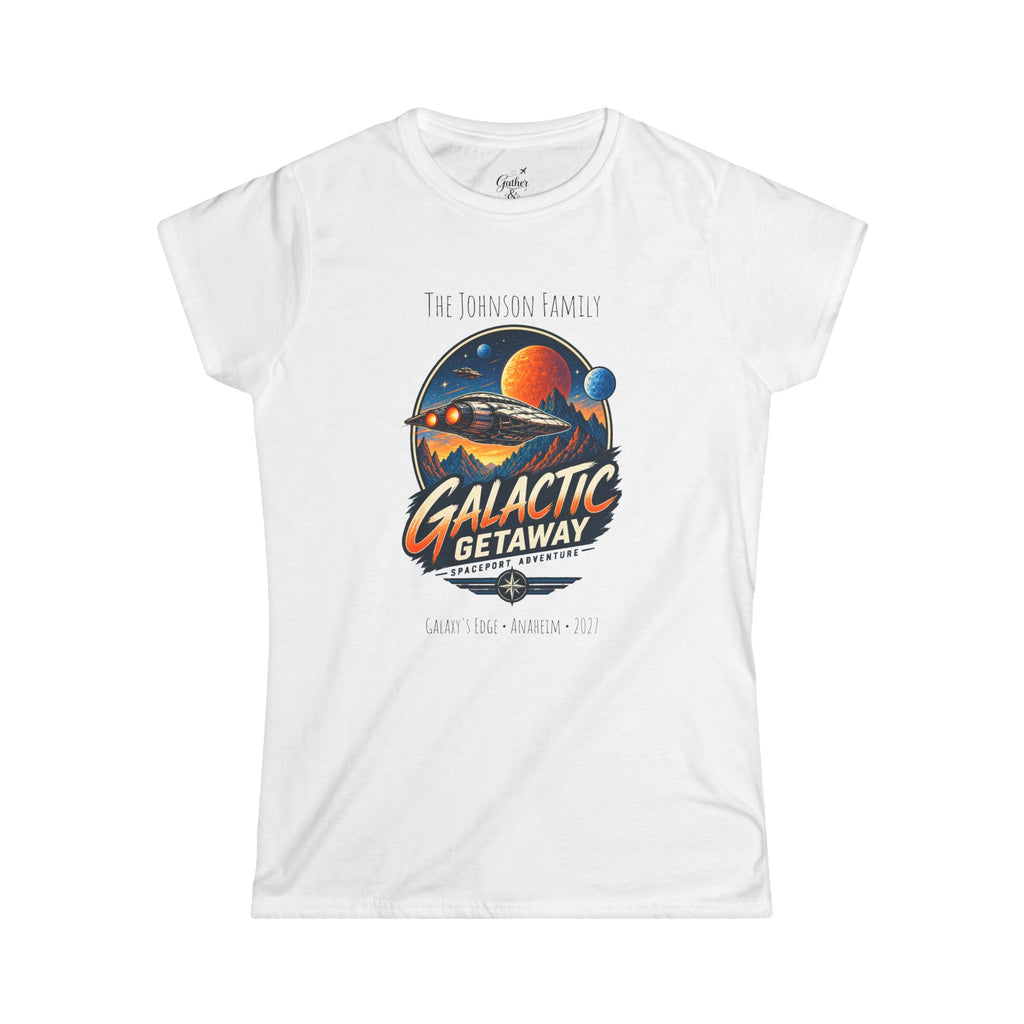 Galactic Getaway Space Adventure Park Ladies Tee