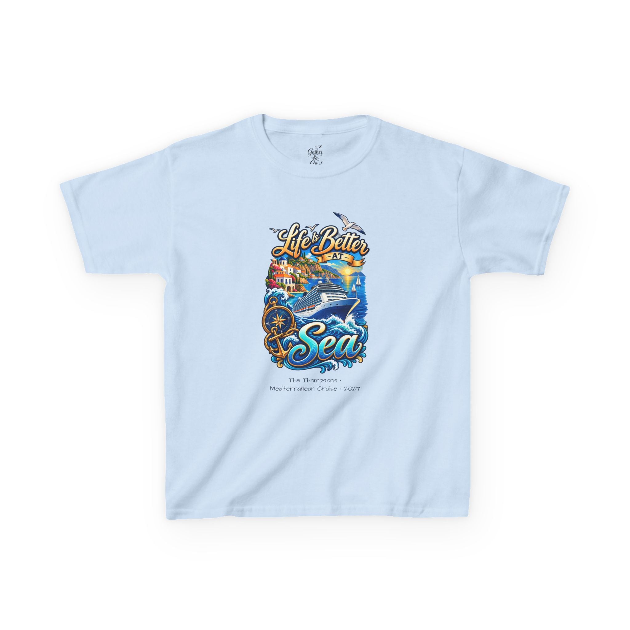 Mediterranean Cruise Life is Better at Sea Kids Tee