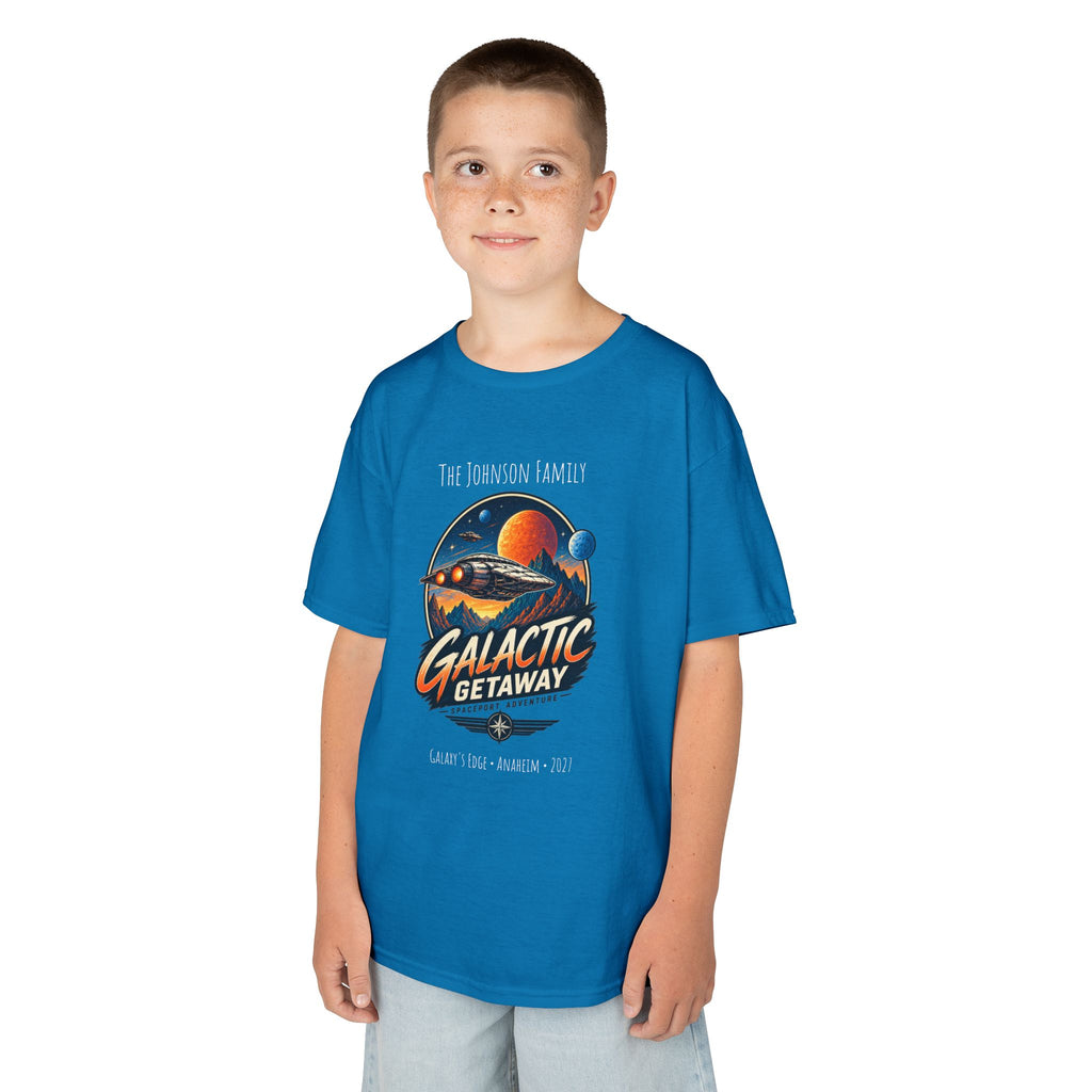 Galactic Getaway Space Adventure Park Kids Tee