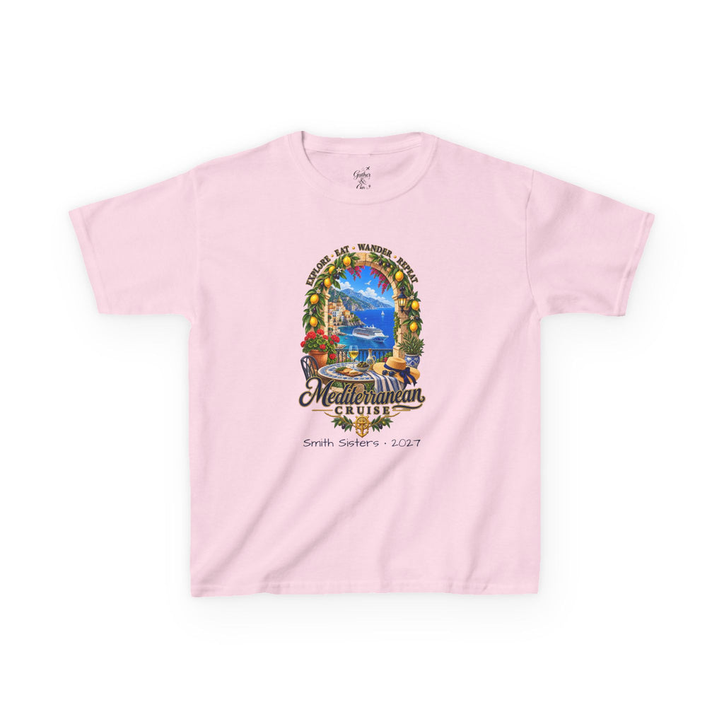 Mediterranean Cruise Explore Kids Tee