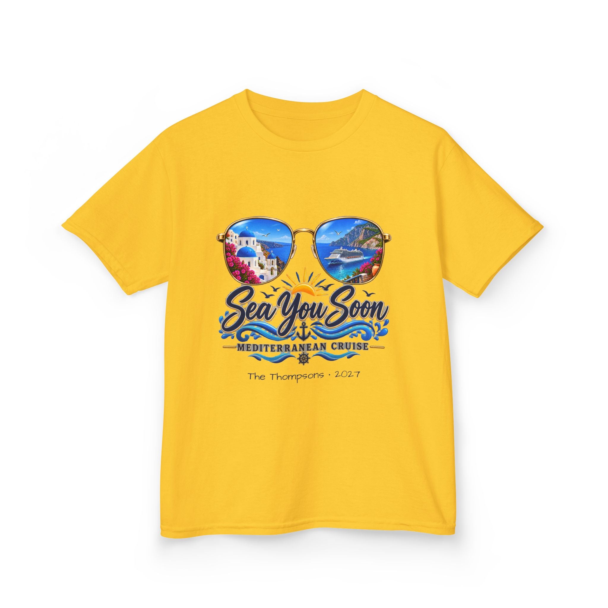 Mediterranean Cruise Sea You Soon Kids Tee