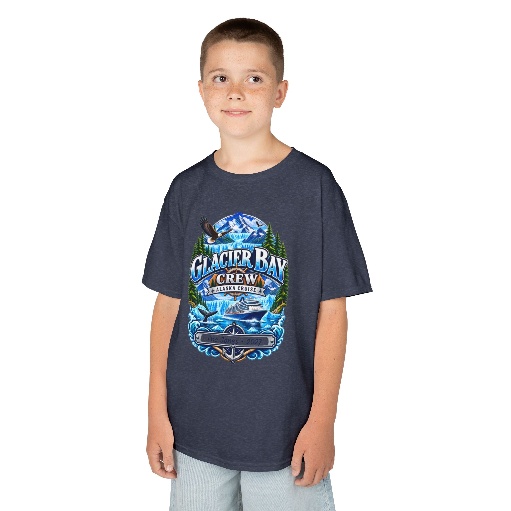 Glacier Bay Alaska Kids Cruise Tee