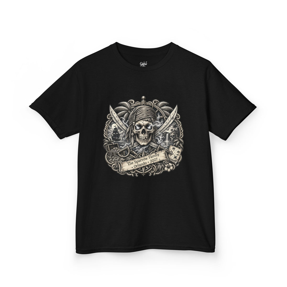 Ghostly Pirate Sparrow - Kids Tee