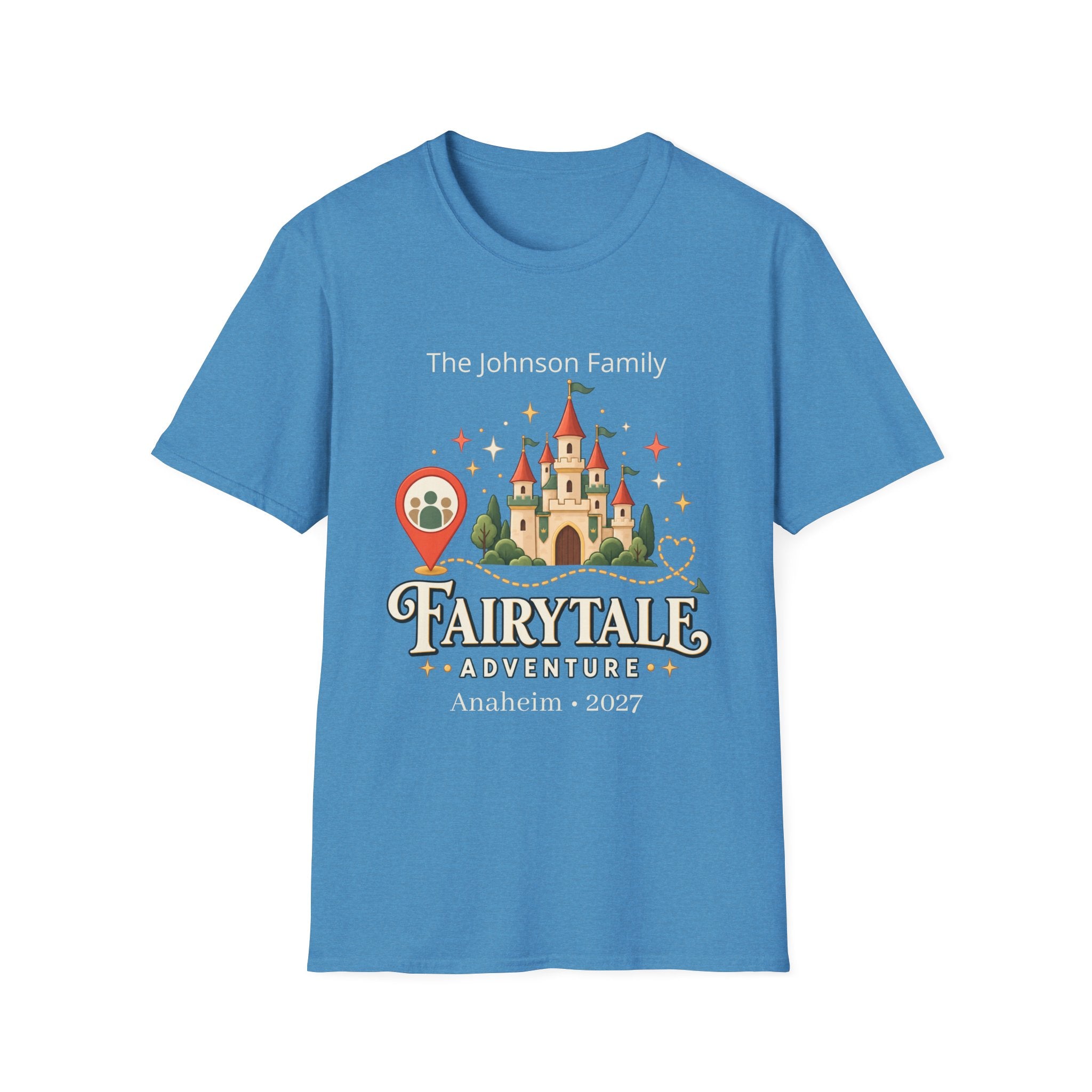 Custom Fairytale Adventure Tee (coral)