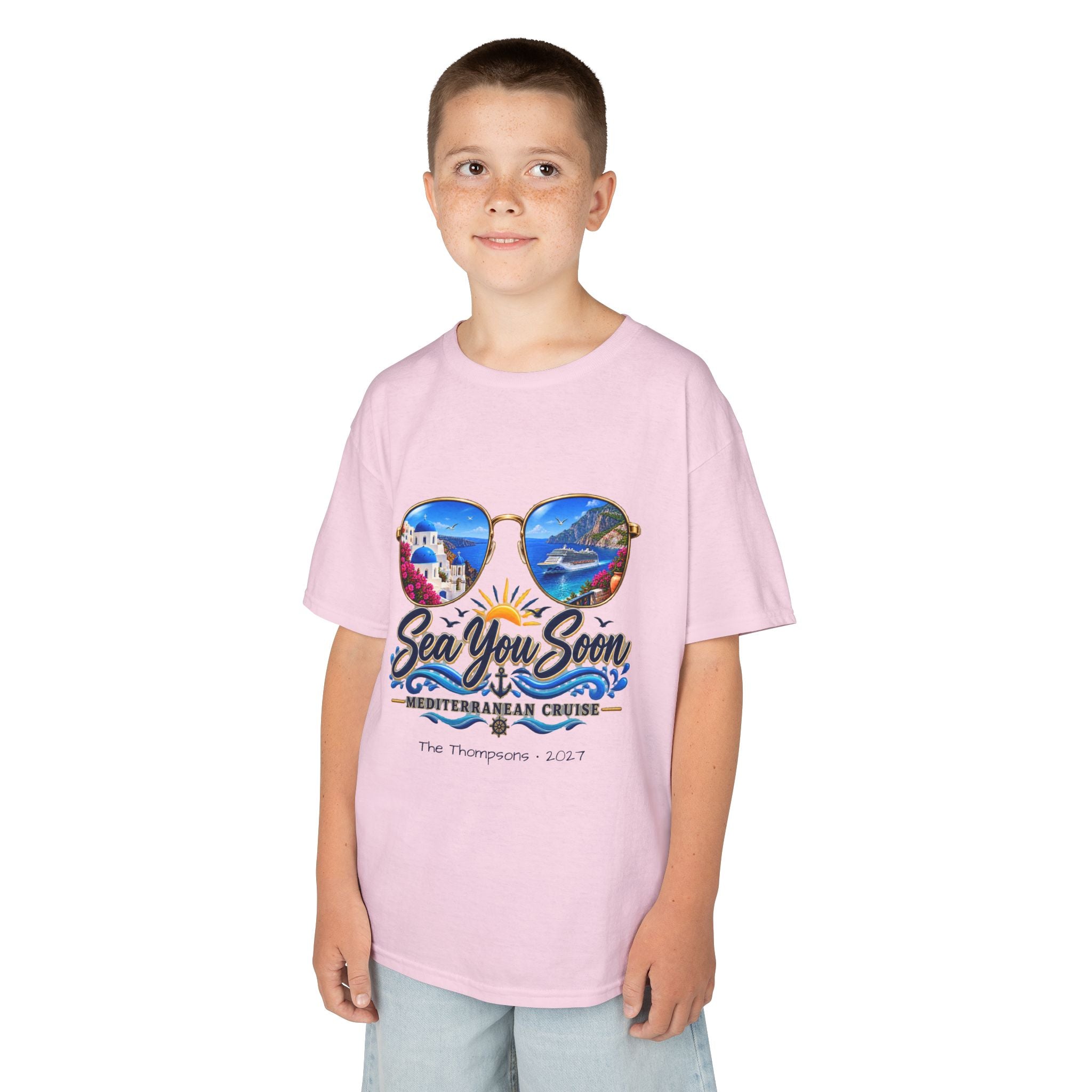 Mediterranean Cruise Sea You Soon Kids Tee